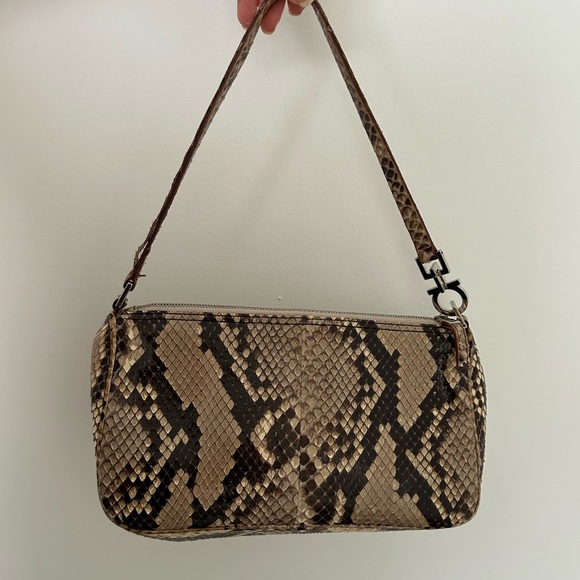 Vintage Ferragamo Snakeskin Python Shoulder Bag - Picture 12 of 12